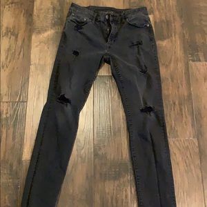 American eagle distressed black jeans